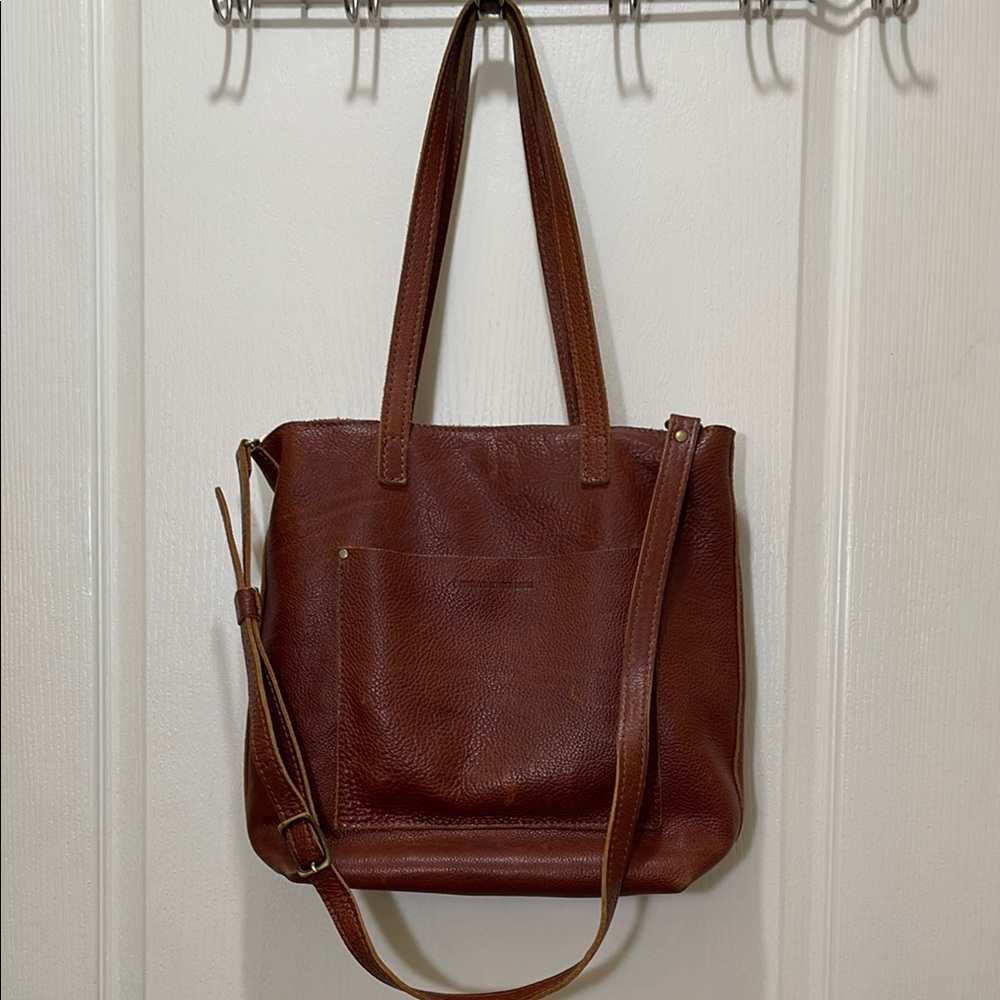 Portland leather goods Brown Leather Tote Bag